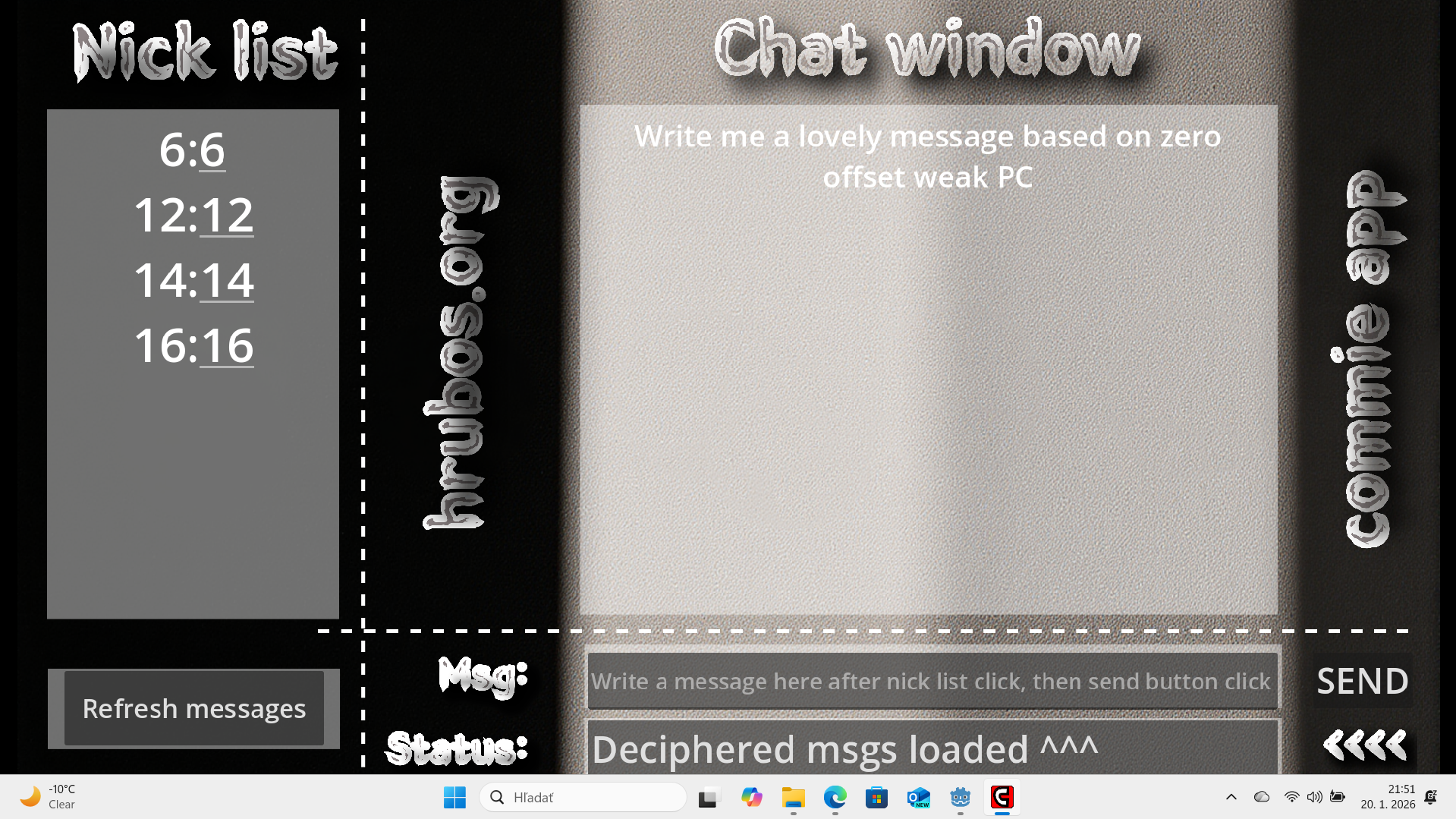 Okay 23:00, 20.1.2026, commie1 otestovaná Windows11, Linux 6.19, Mac OS 13.3, fúúú..